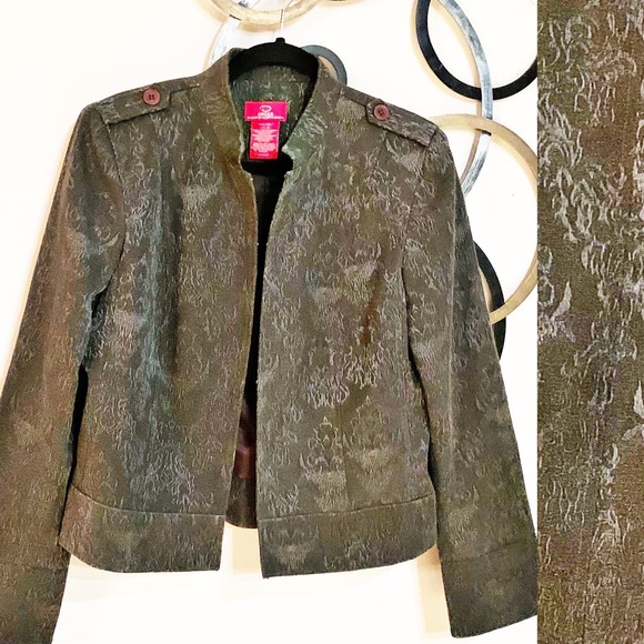 Vintage Oscar De La Renta Jacquard Evening Jacket - Picture 3 of 6